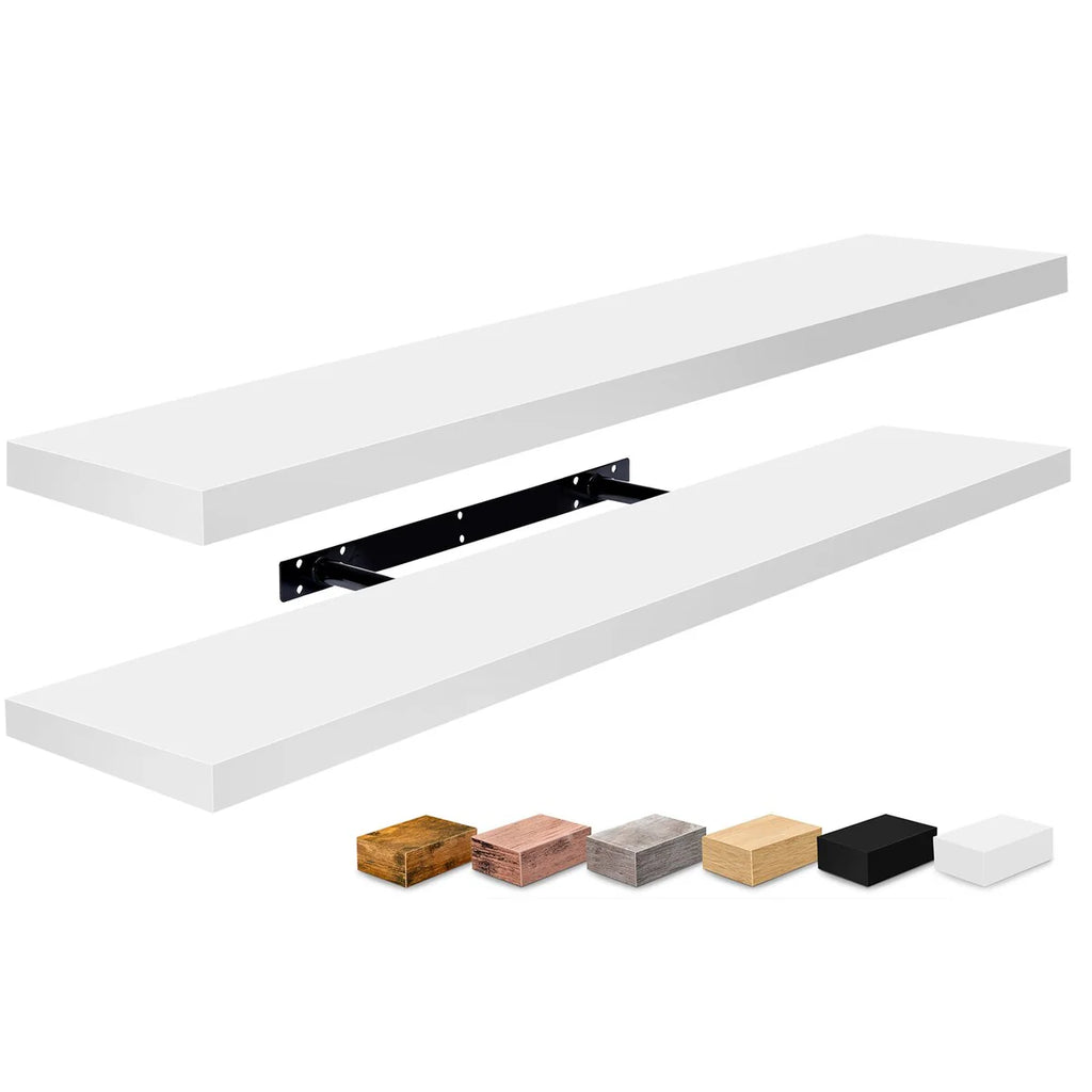 Sorbus Long Floating Shelves for Wall Set of 2 - 35"L x 9"W x 1.5"H