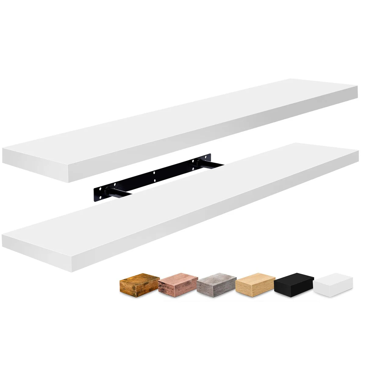 Sorbus Long Floating Shelves for Wall Set of 2 - 35"L x 9"W x 1.5"H