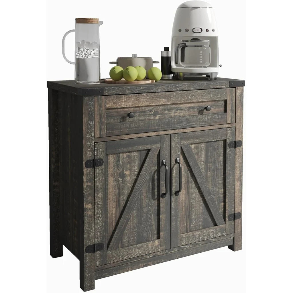 Farmhouse Cabinet with Drawers and Doors 31.5 inch - 15.75"D x 31.5"W x 31.5"H