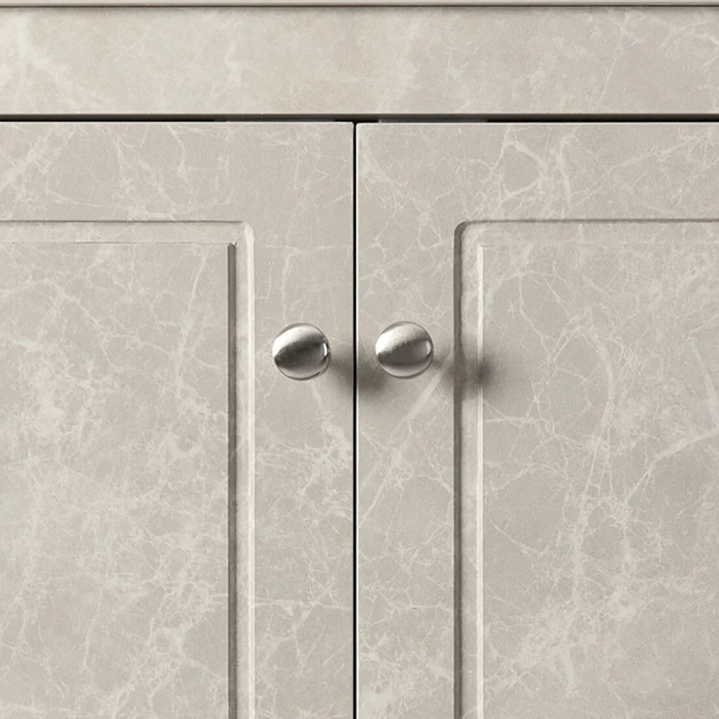 Modern Stylish Triangle Corner Storage Cabinet with Two Adjustable Internal Shelves