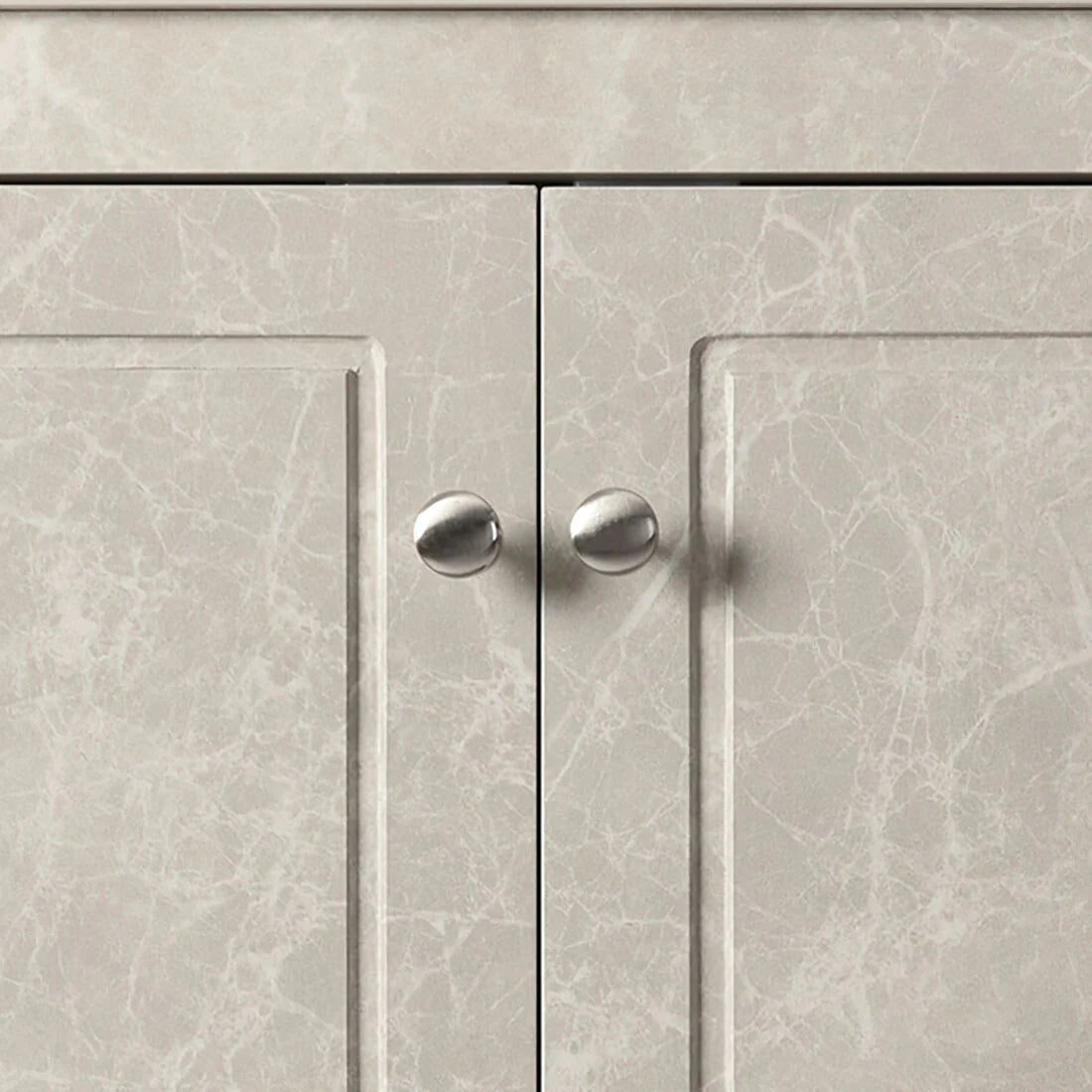 Modern Stylish Triangle Corner Storage Cabinet with Two Adjustable Internal Shelves