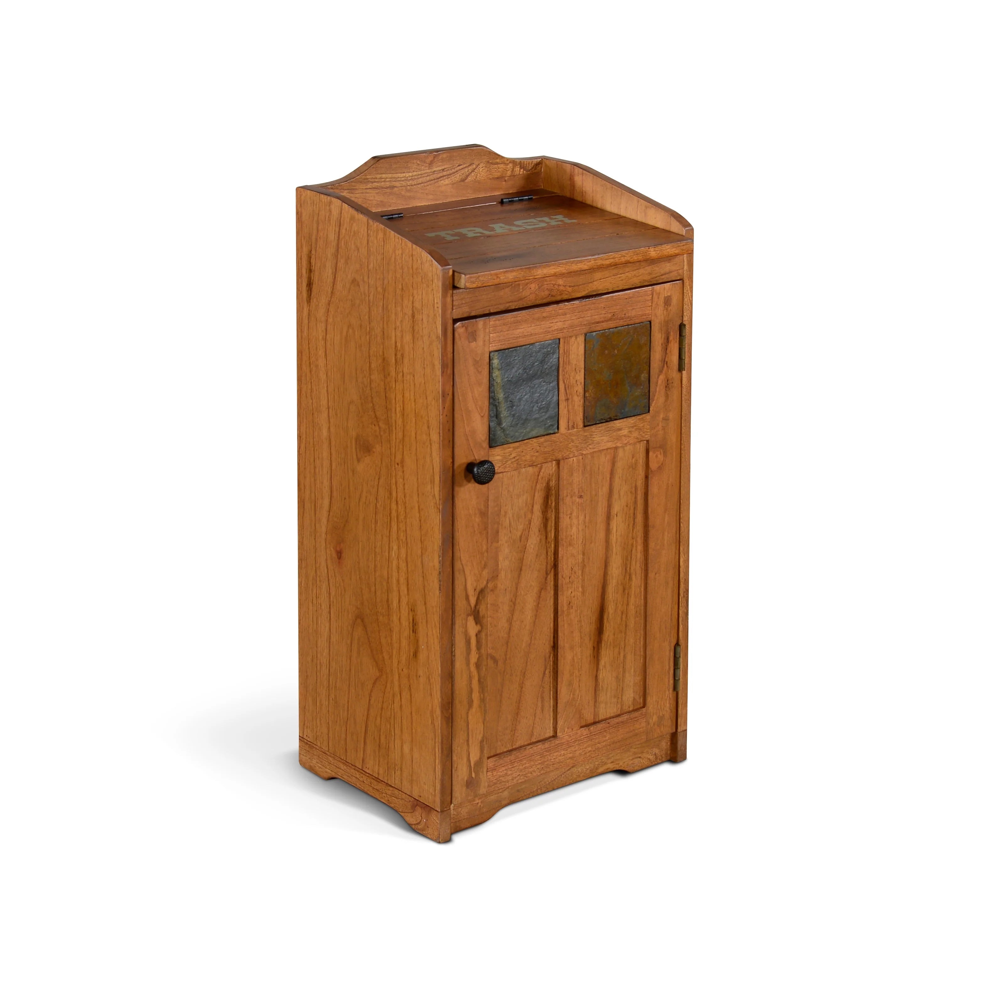 Sunny Designs Wood House Trash Box