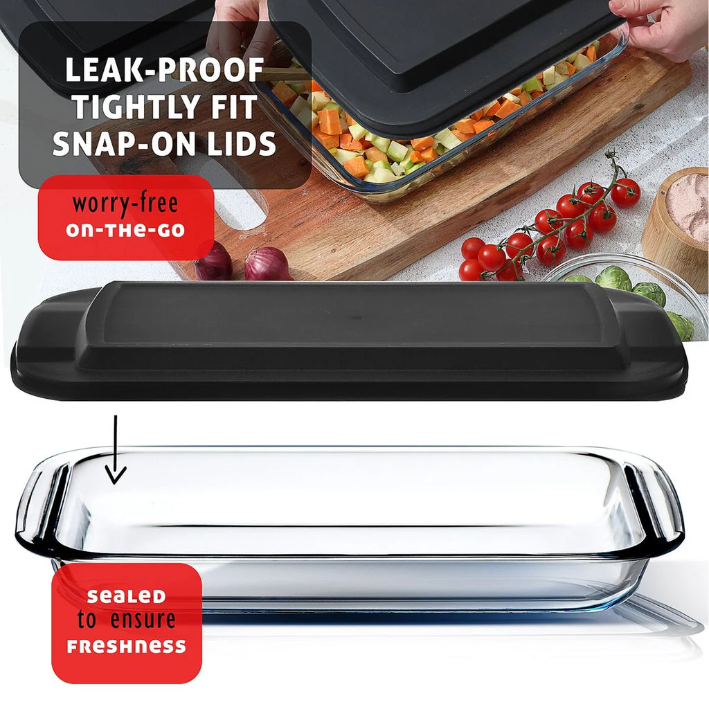 Eatex Baking Lasagna Pans Set with lid