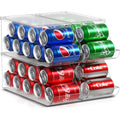Fridge Bins Soda Can Organizer with Lid - 4PK