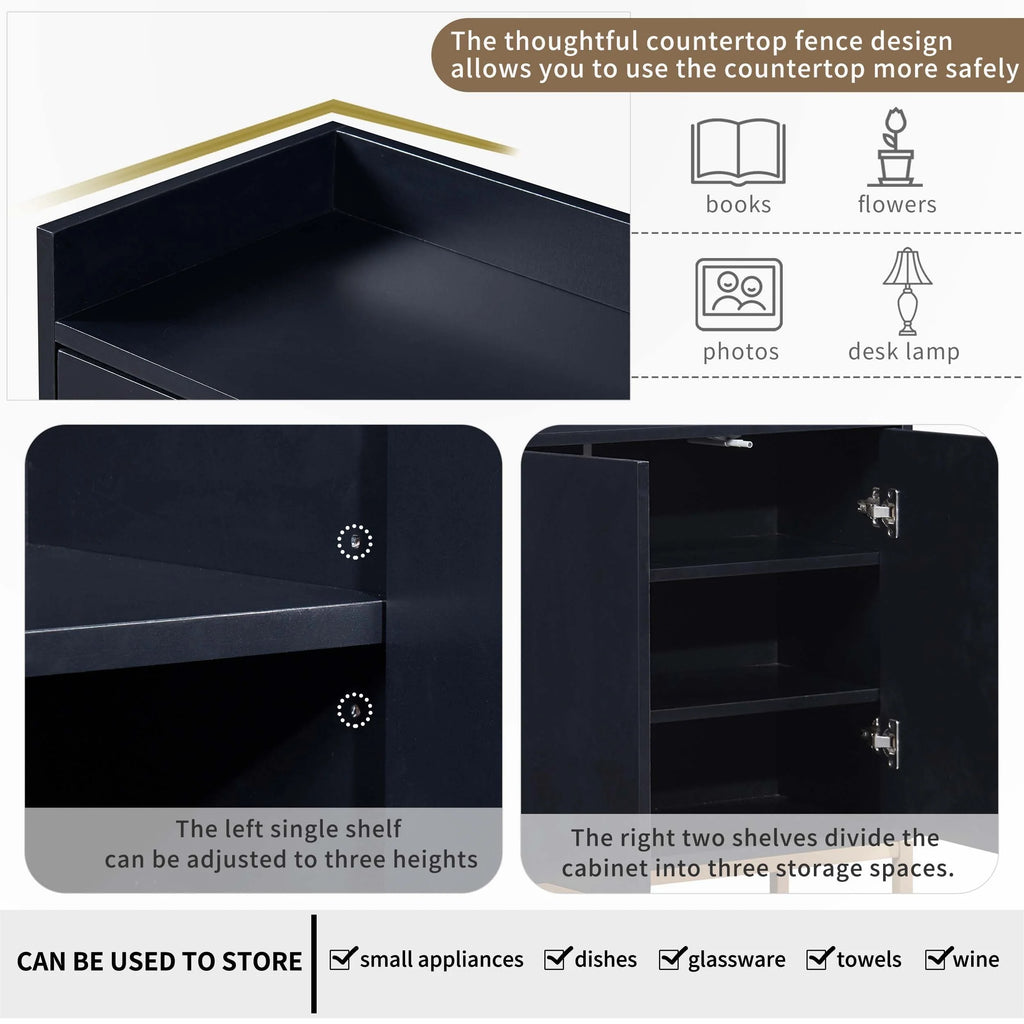 Modern Sideboard Elegant Buffet Cabinet with Large Storage