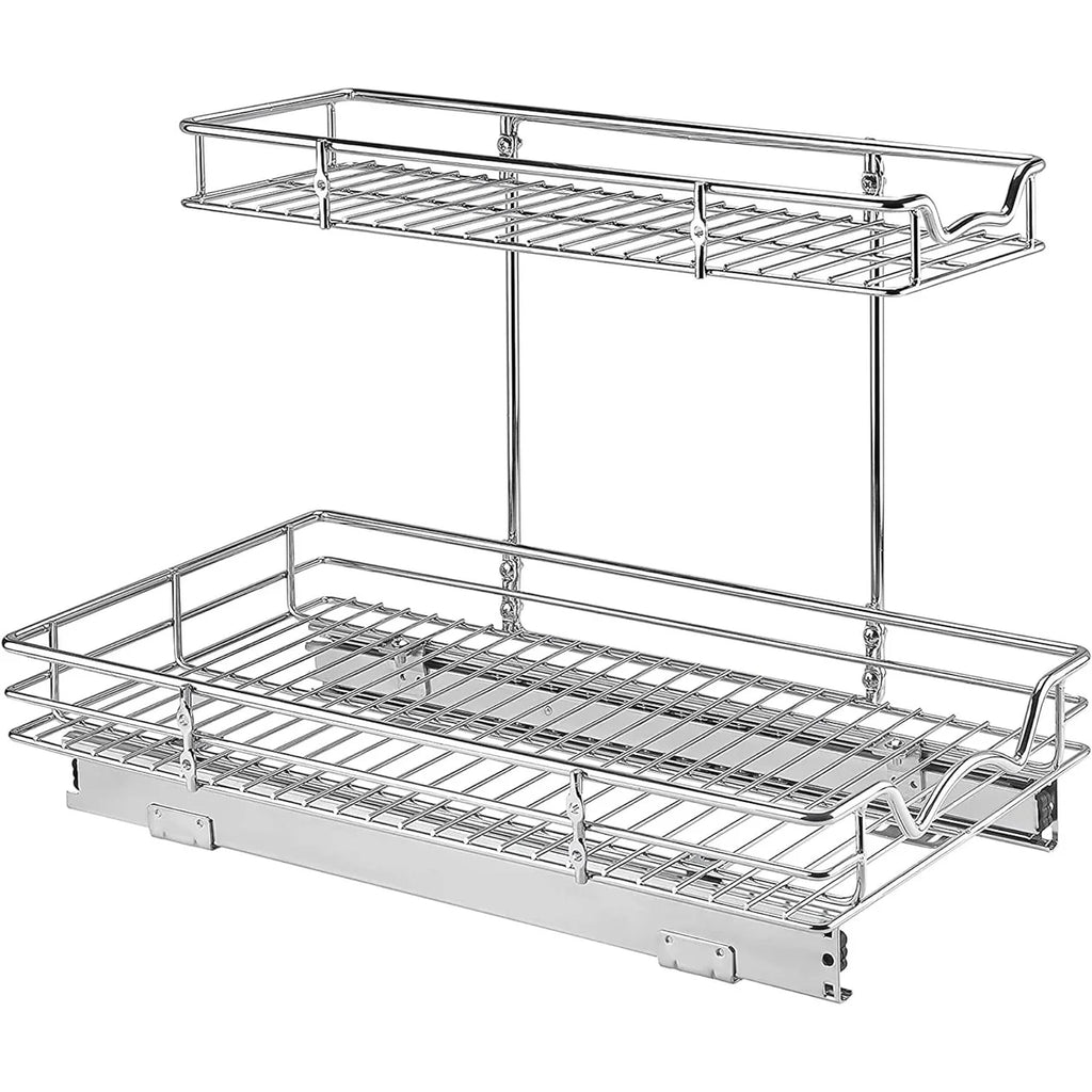 Hold N' Storage - 2 Tiers Under the Sink Organizer and Storage Pull Out
