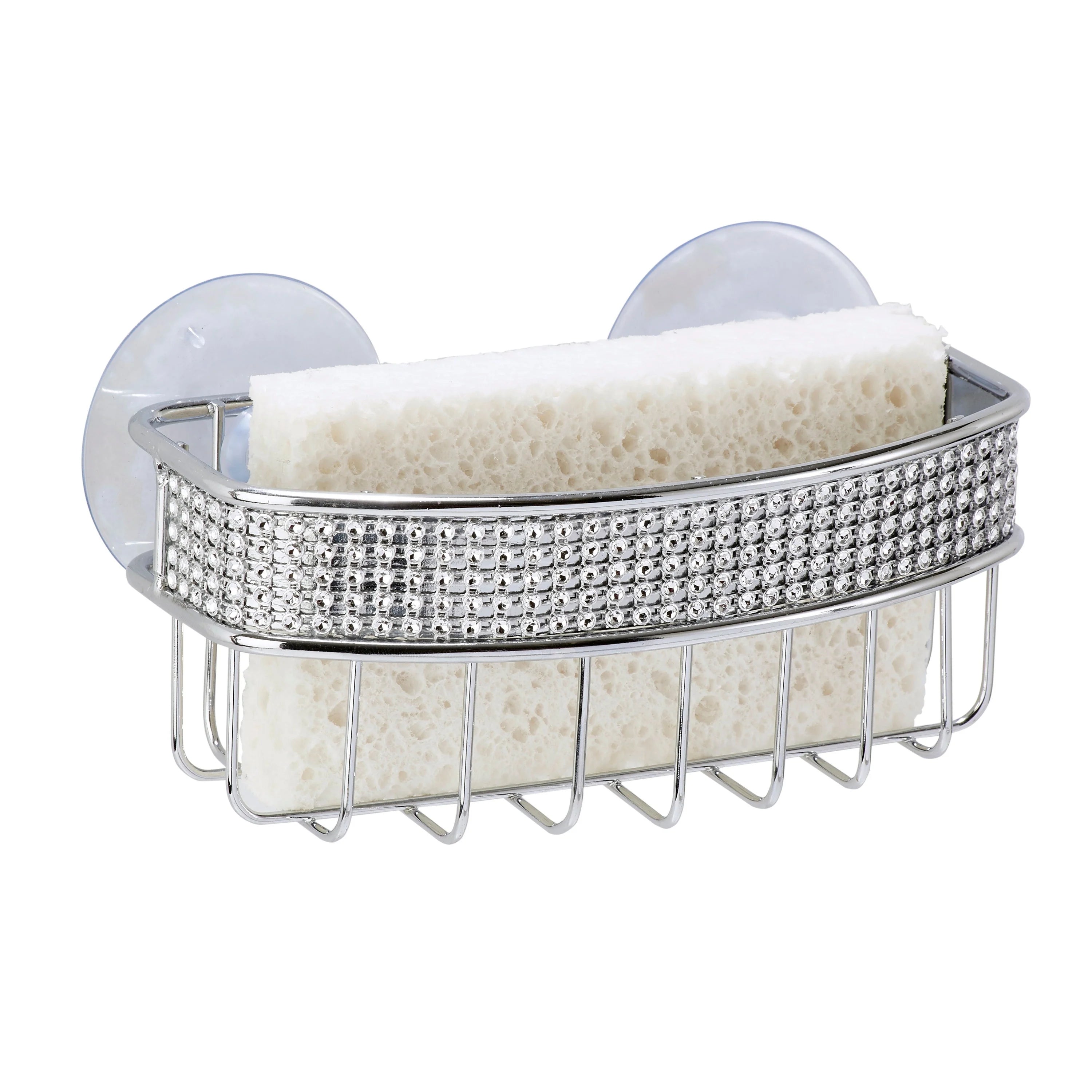 Kitchen Details Chrome Sponge Holder - 5.71" x 2.76" x 2.4"