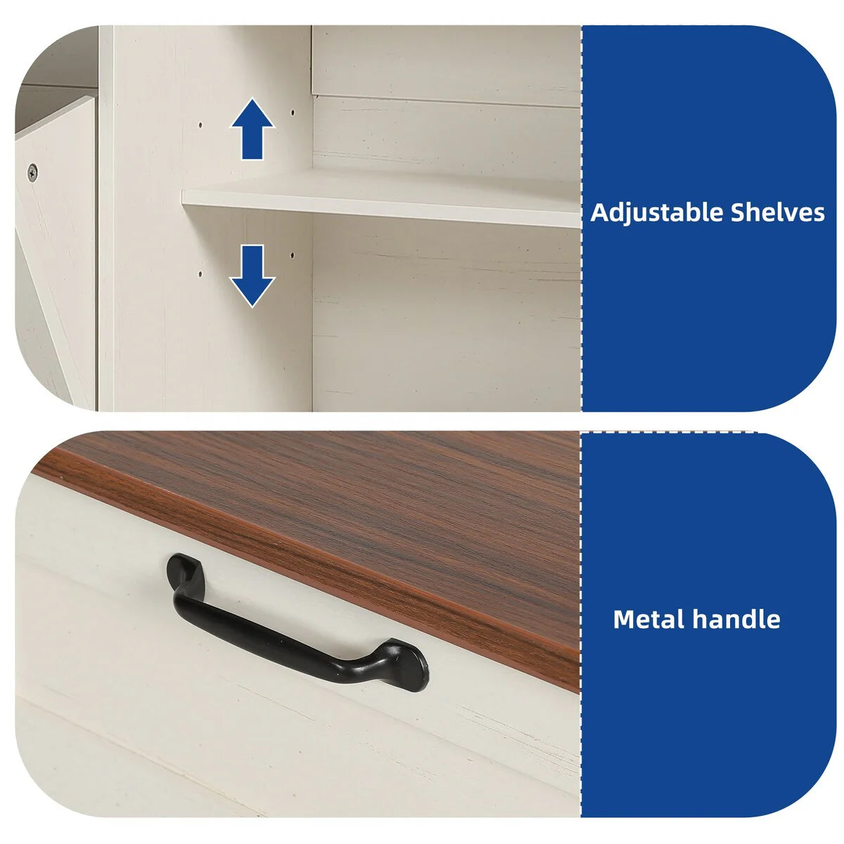 Kitchen Island With Double Tilt Out Trash Can Cabinet