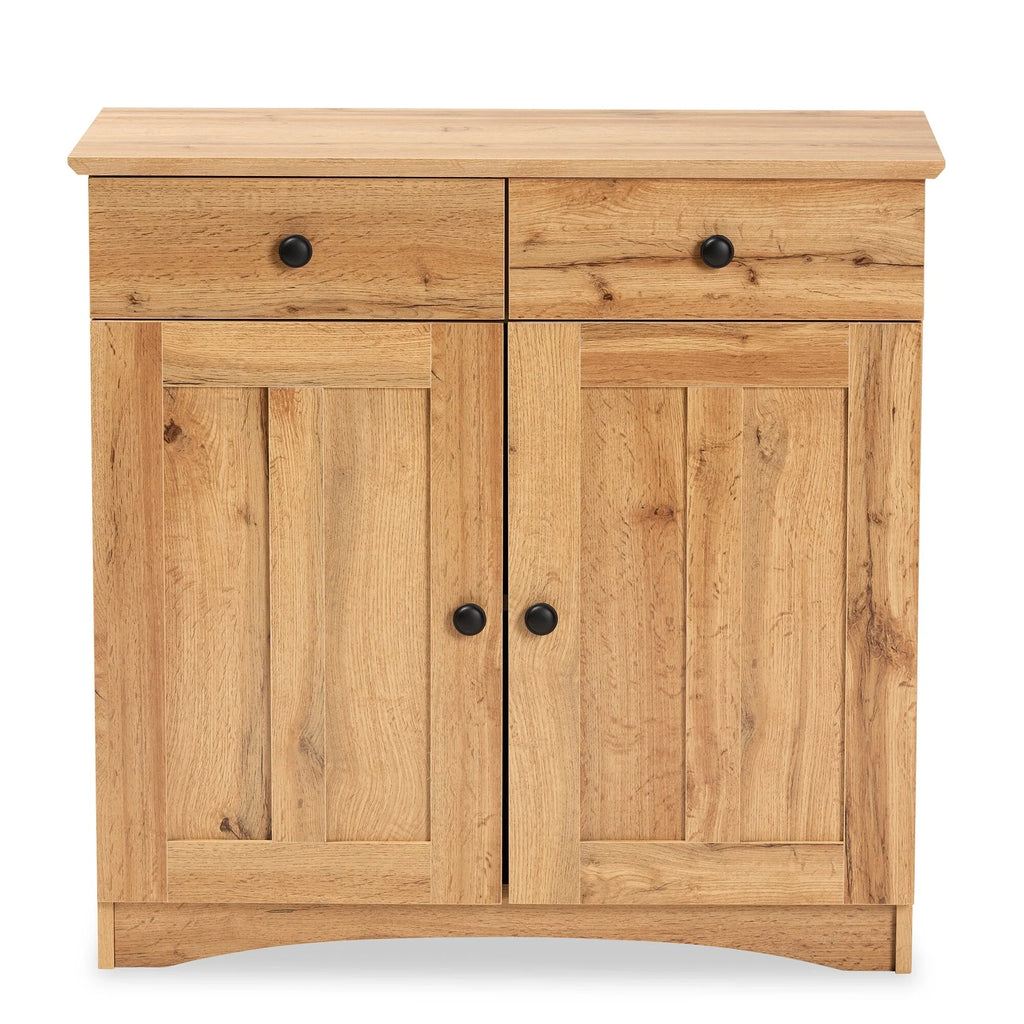Lauren Modern and Contemporary 2-Door Kitchen Wood Cabinet