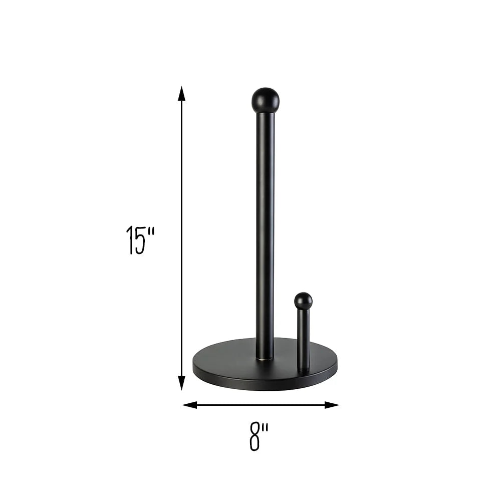 Honey-Can-Do Black Steel Paper Towel Holder