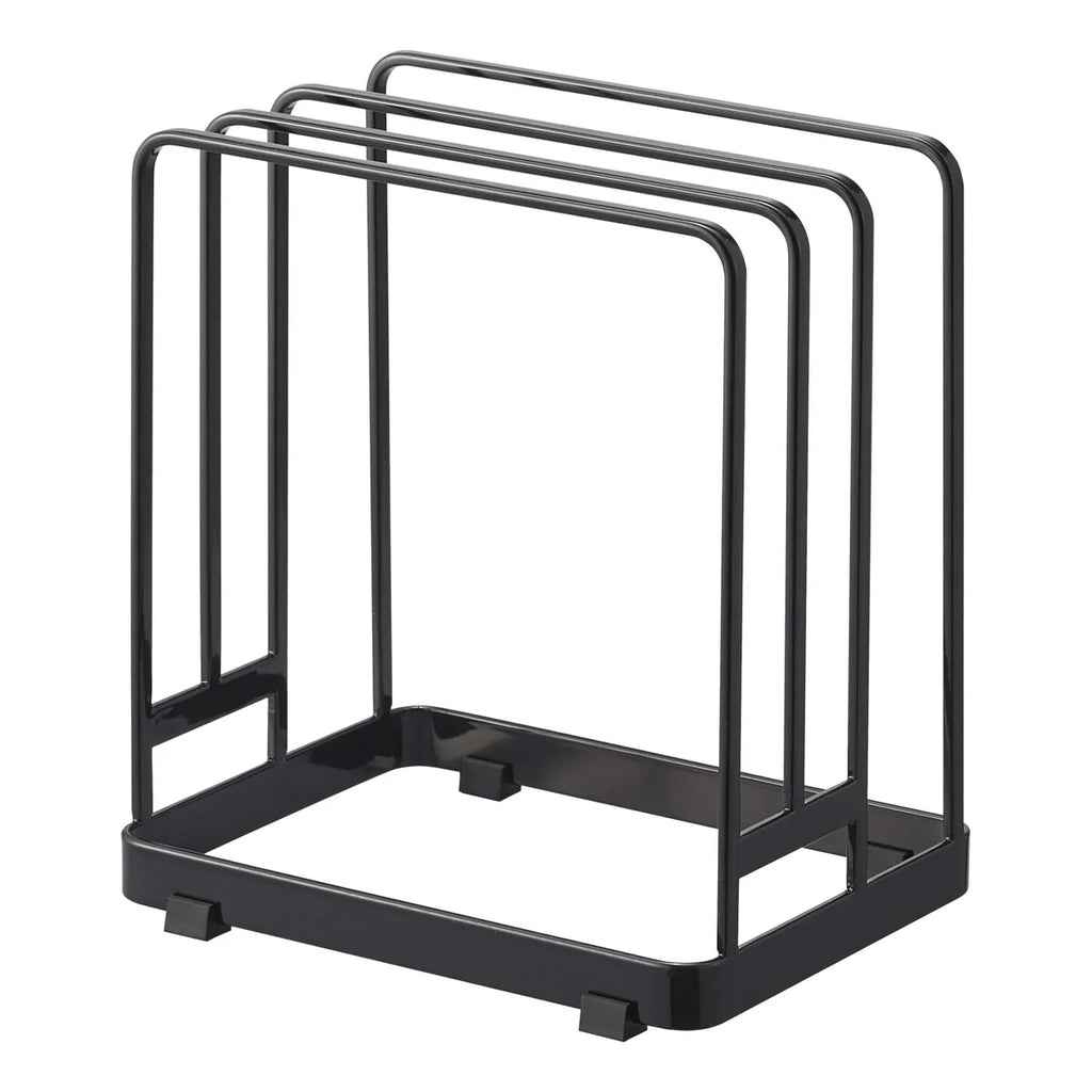 Yamazaki Home Round Cutting Board Stand, Steel - L 4.65 x W 6.3 x H 6.89 inches