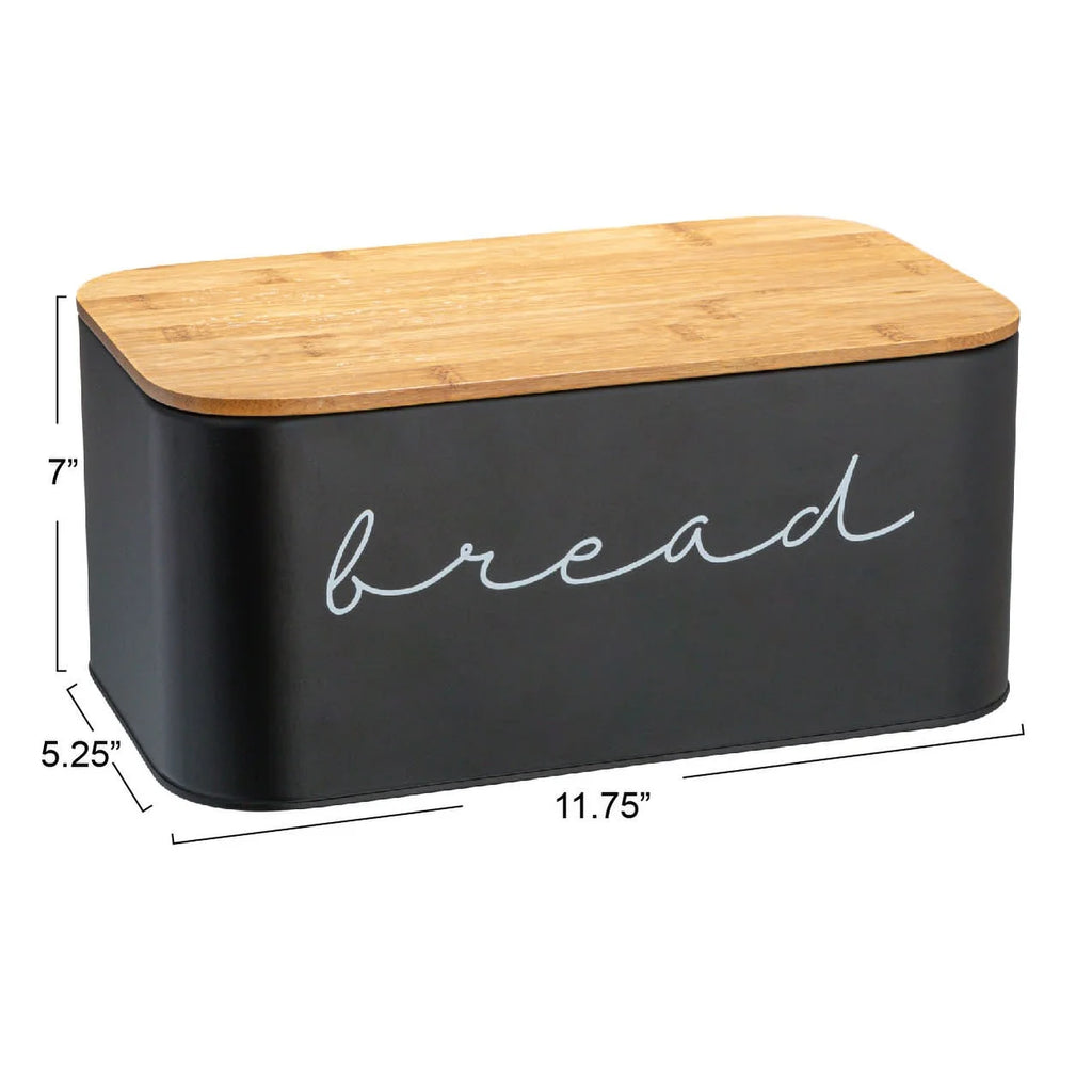 Metal "Bread" Bin with Bamboo Lid