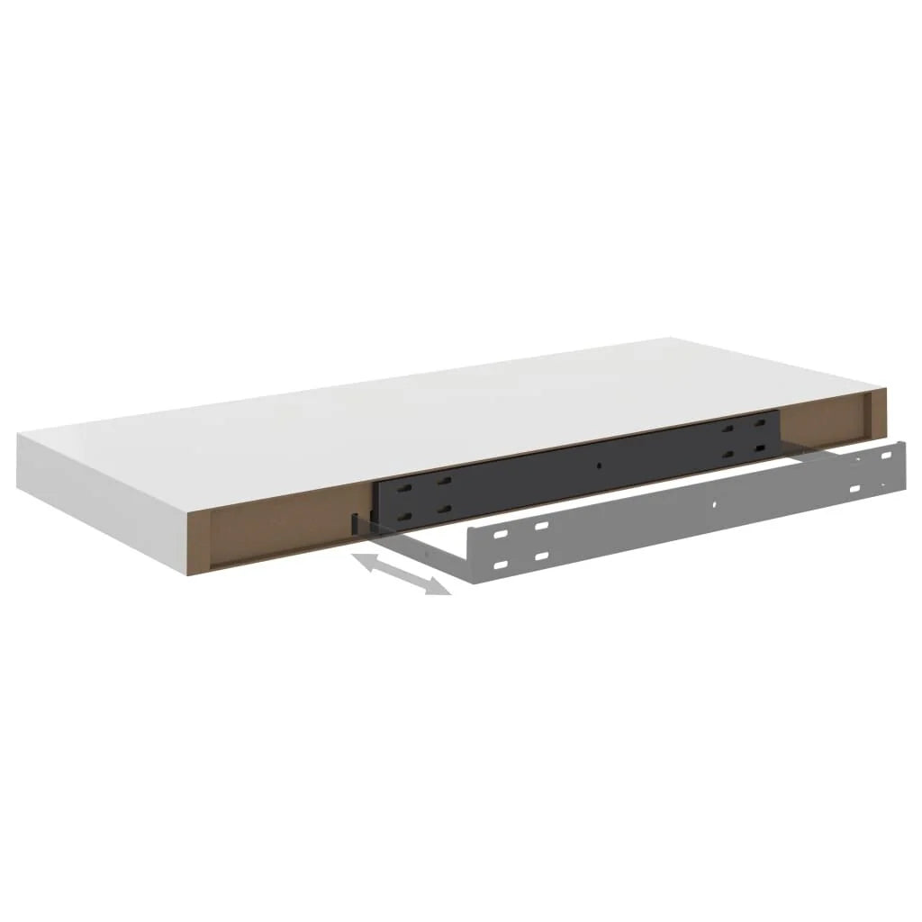 Floating Wall Shelves 2 pcs 23.6"x9.3"x1.5" MDF - 23.6" x 9.3" x 1.5" (L x W x H)