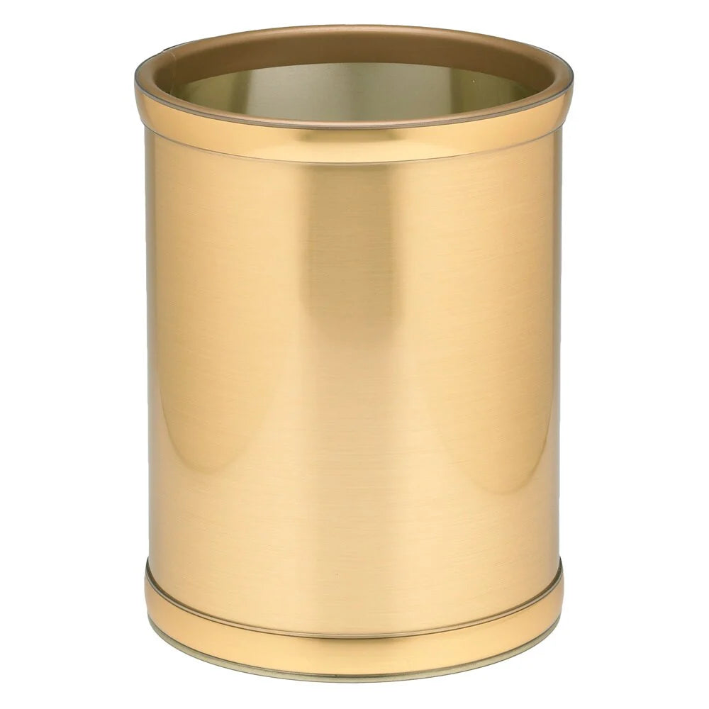Mylar Metalic 10.25-inch Round Waste Basket