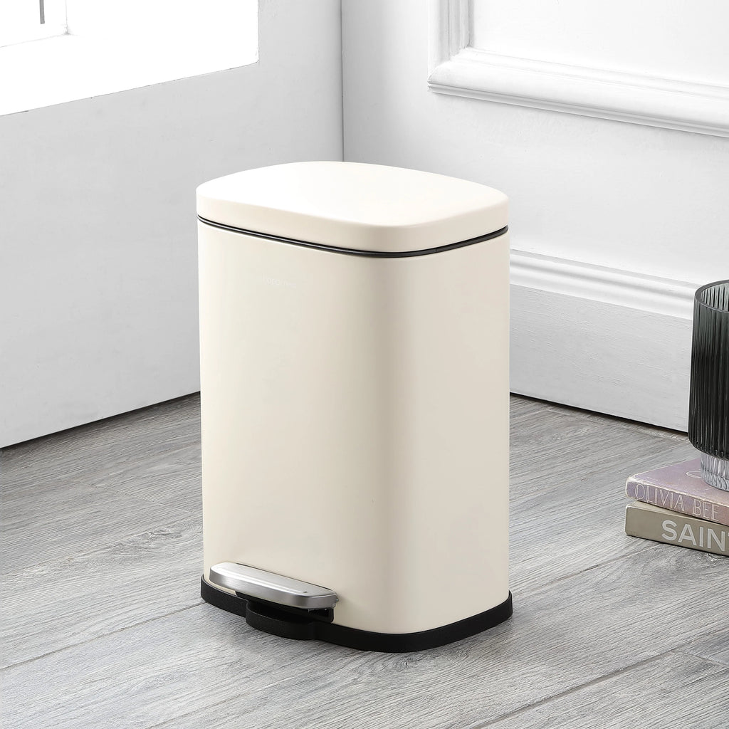 happimess 13-Gallon Trash Can with Soft-Close Lid and FREE Mini Trash Can