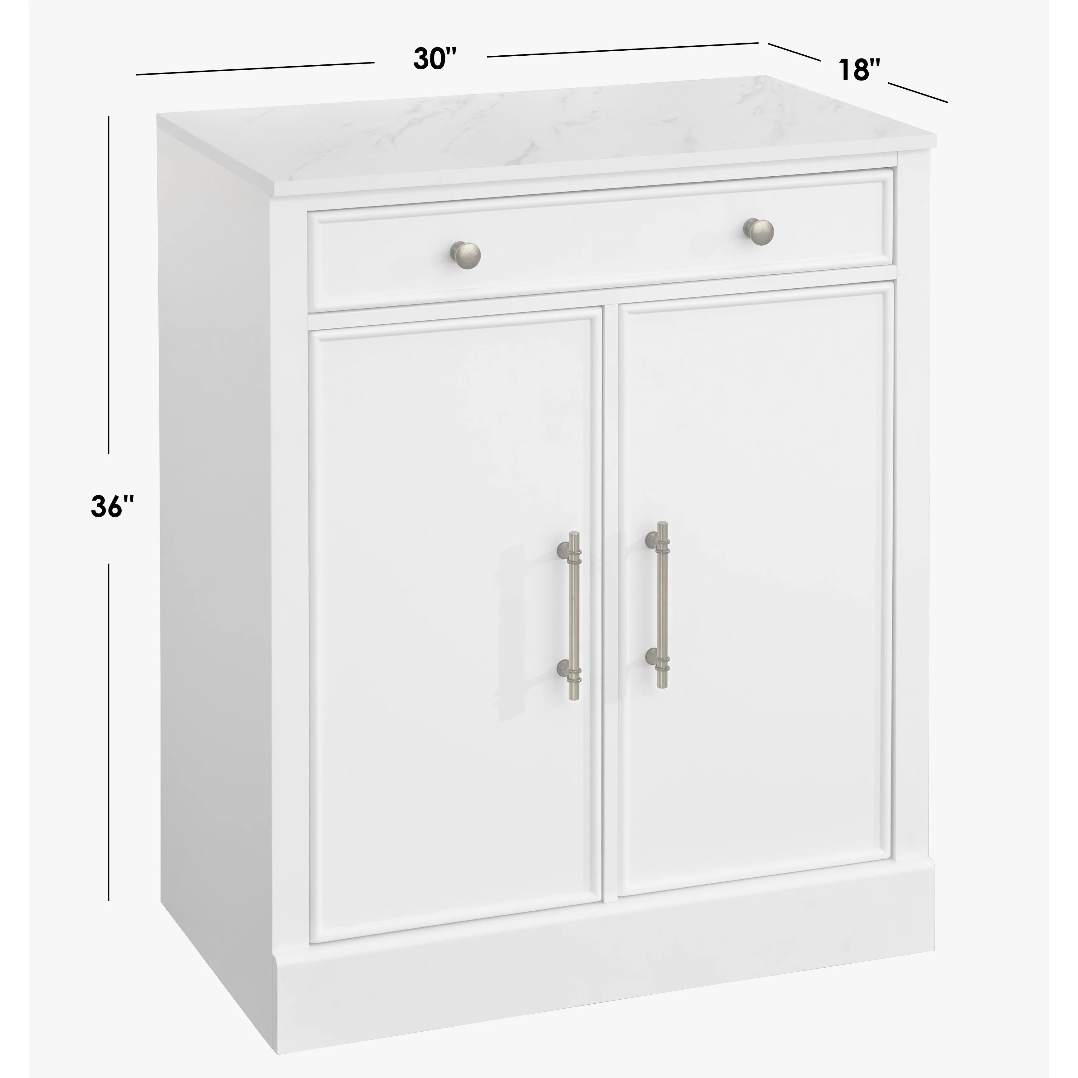 Lifestorey Monza 1-Drawer/2-Door Cabinet