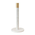 Marble Paper Towel Holder with Brass Accent Band