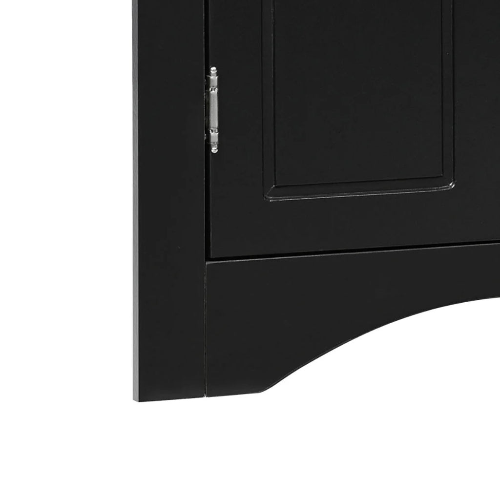 Modern Stylish Triangle Corner Storage Cabinet with Two Adjustable Internal Shelves