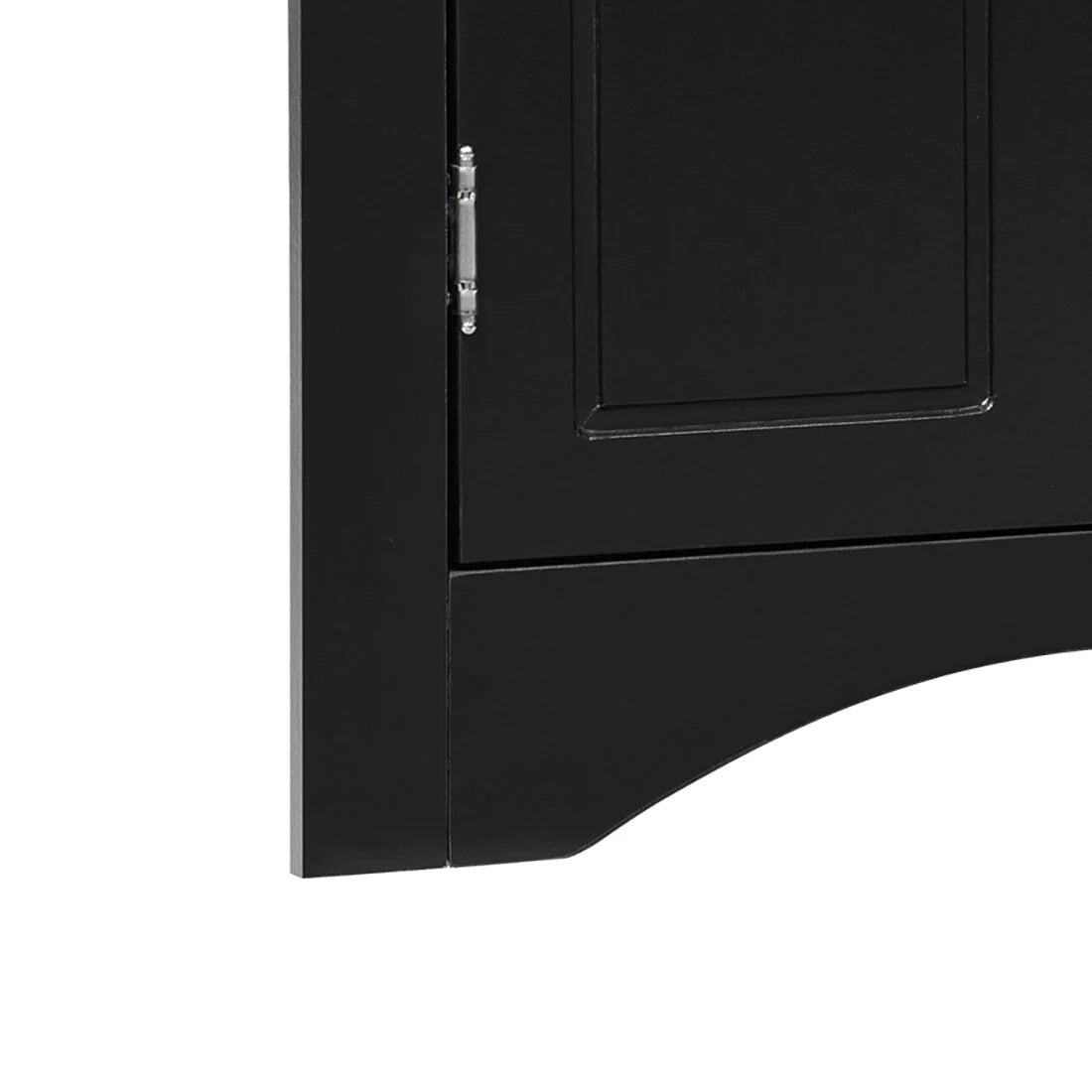 Modern Stylish Triangle Corner Storage Cabinet with Two Adjustable Internal Shelves