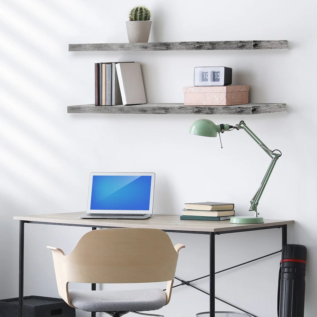 Sorbus Long Floating Shelves for Wall Set of 2 - 35"L x 9"W x 1.5"H