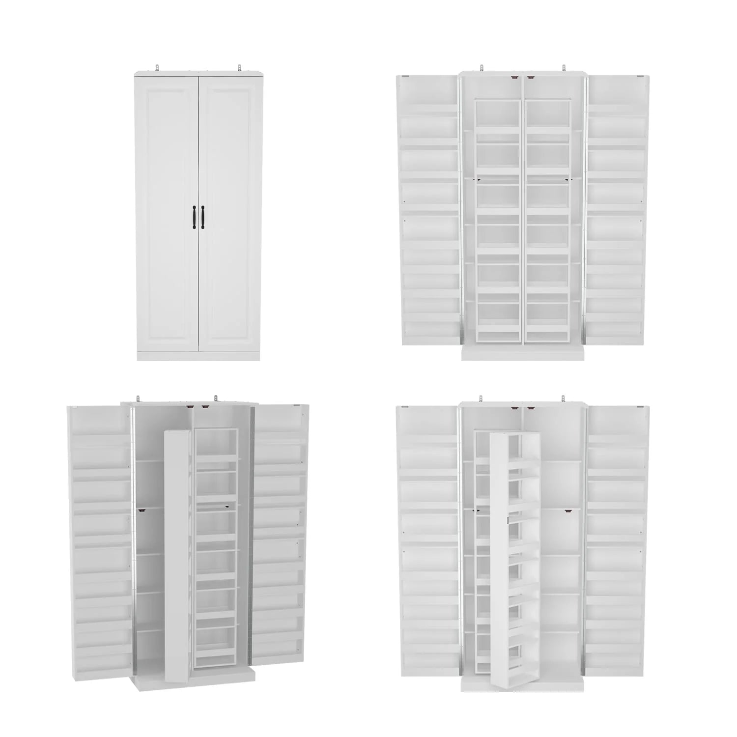 Versatile Kitchen Organizer: Compact 31.5" Cabinet with Smart Storage