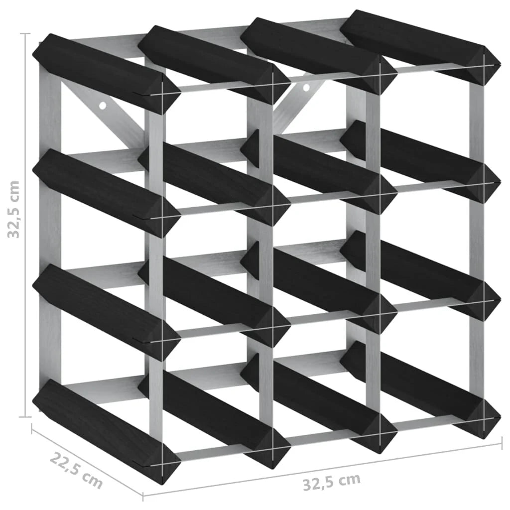 vidaXL Countertop Wine Rack Bottle Holder Wine Storage Organizer Solid Wood