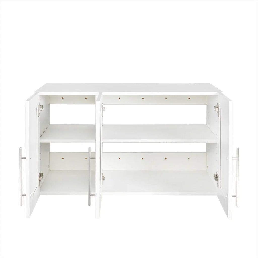 Stackable Wood Wall Mounted Storage Cabinet,White