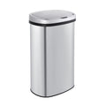 Innovaze 15.6 Gal./60 Liter Stainless Steel Oval Motion Sensor Trash Can for Kitchen