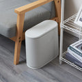 HANAMYA 2.4 Gallon Slim Trash Can with Press Top Lid