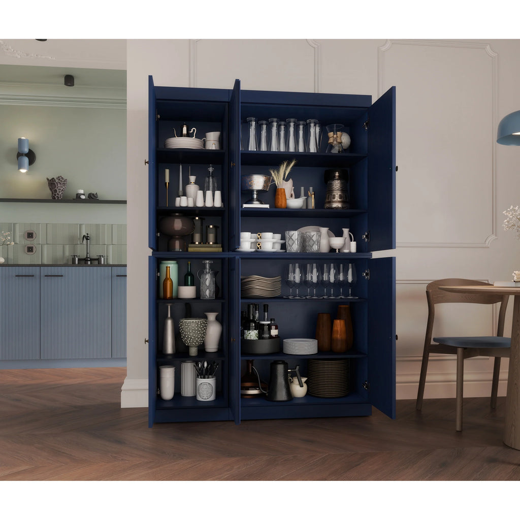 Palace Imports 100% Solid Wood 48.5" China Pantry Cabinet with Solid or Clear Glass Doors and Adjustable Shelves - 48.5" x 71.5"