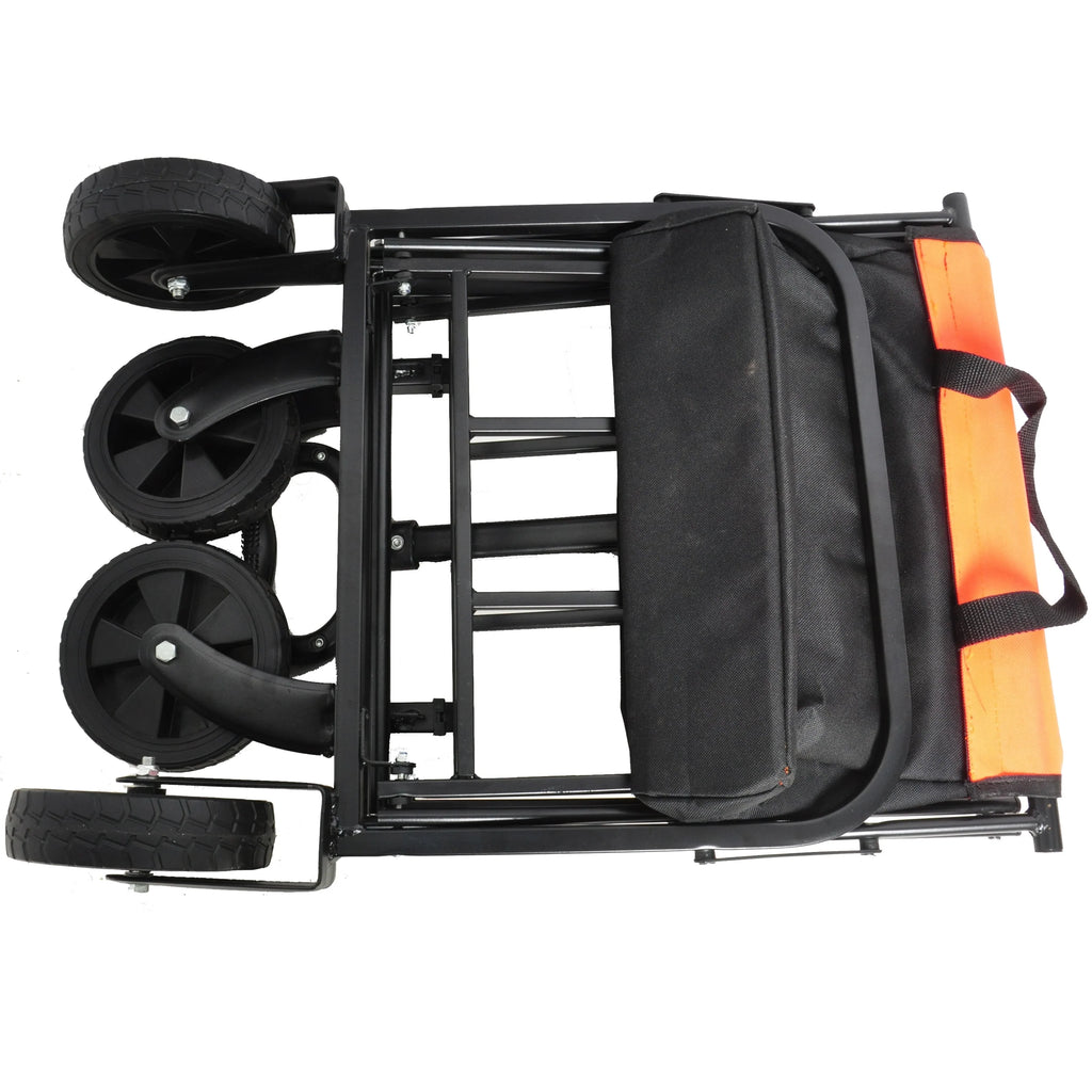 Mini Folding Shopping and Beach Cart with Steel Frame