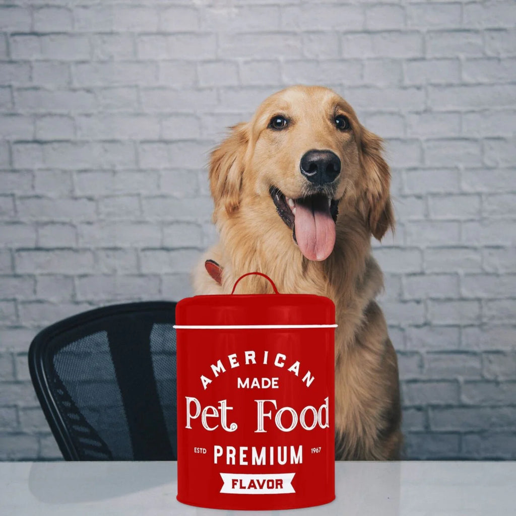 Amici Pet Metal Food Canister 140oz - 140 oz