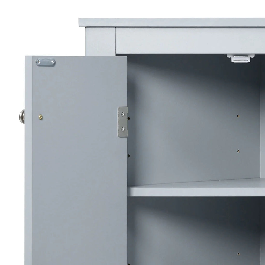 Modern Stylish Triangle Corner Storage Cabinet with Two Adjustable Internal Shelves