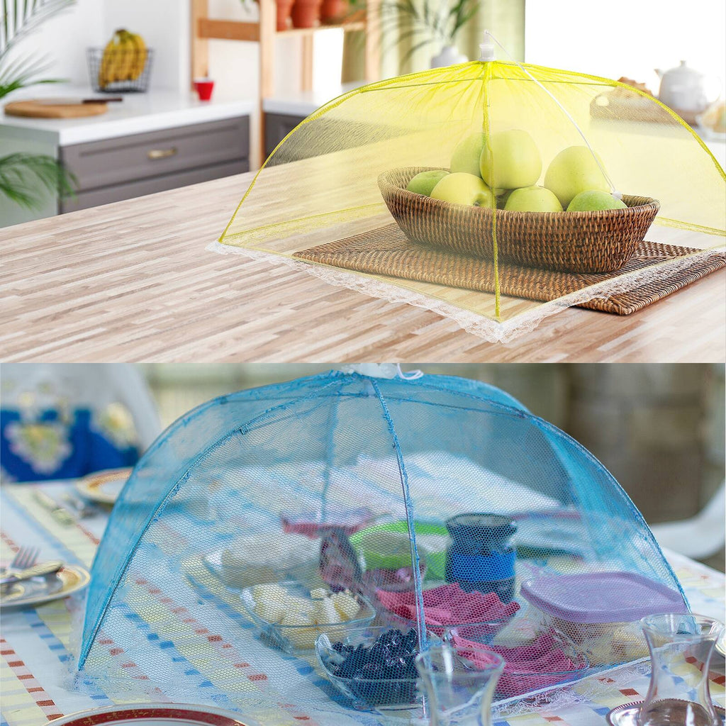 17"x17" Mesh Food Covers Set, 3 Pcs Collapsible Food Tent Umbrella