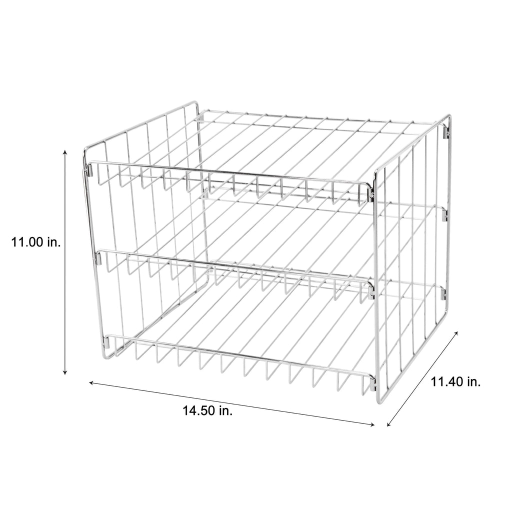Kitchen Details 3 Tier Can Storage Organizer Rack - 14.5"x 11.4"x 11"