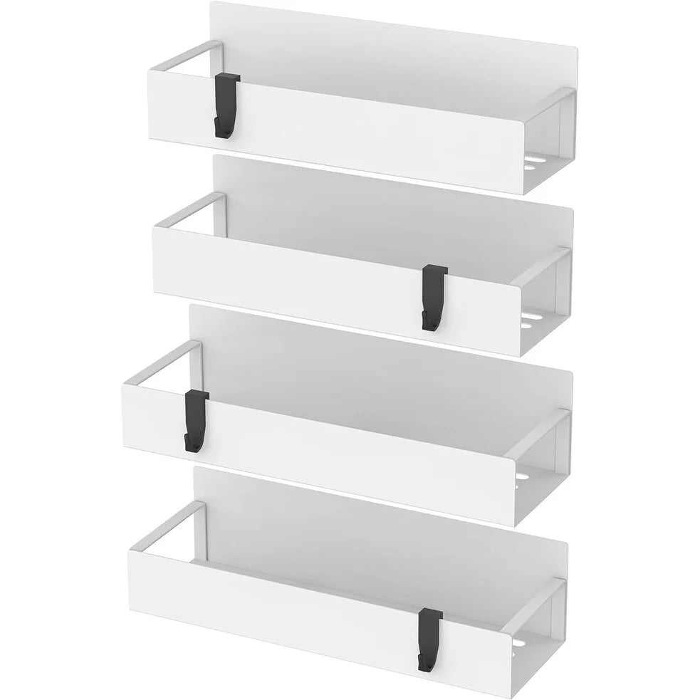 4 Pack Magnetic Spice Storage Rack Organizer for Refrigerator and Oven