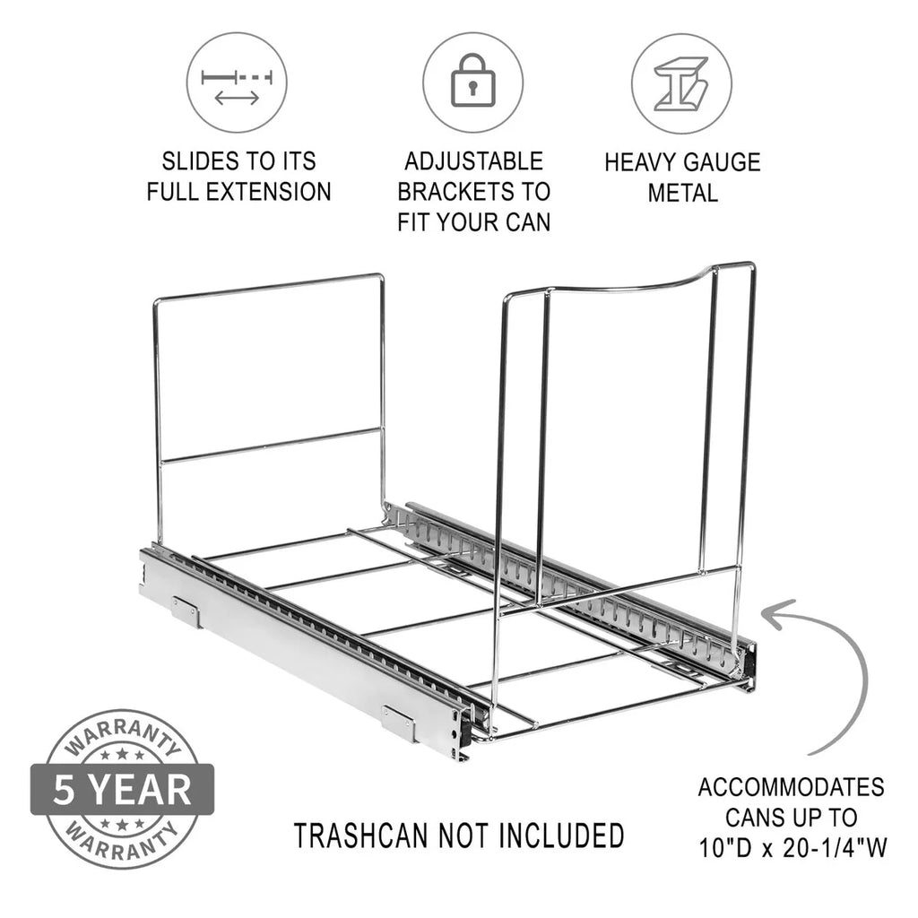 Pull Out Trash Can Under Cabinet- Trash Can Not Included, Heavy Duty
