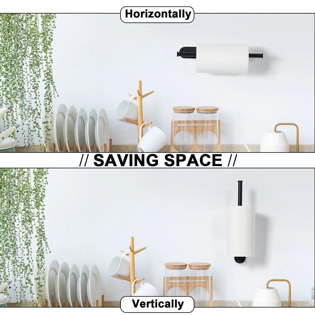 2 Pack Paper Towel Holder Under Cabinet - 2PCS
