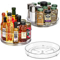 Sorbus Lazy Susan Organizer Rotating Set for Refrigerator Turntable Fridge Pantry Cabinet Table Makeup - Set of 3