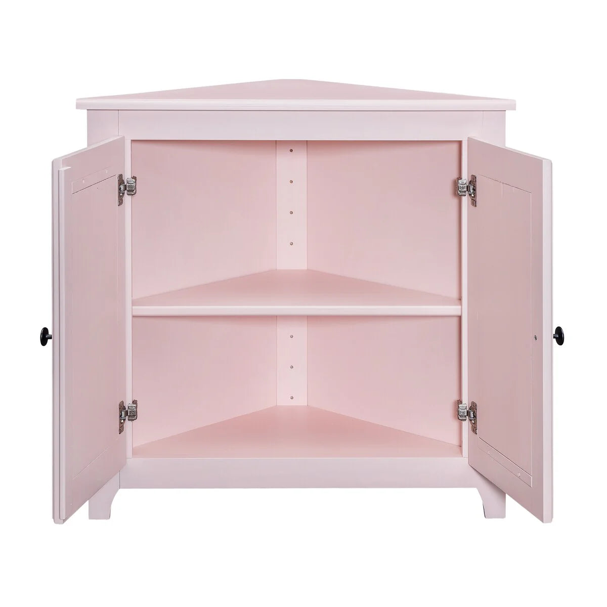 Arch+Haven Solid Wood Corner Cabinet