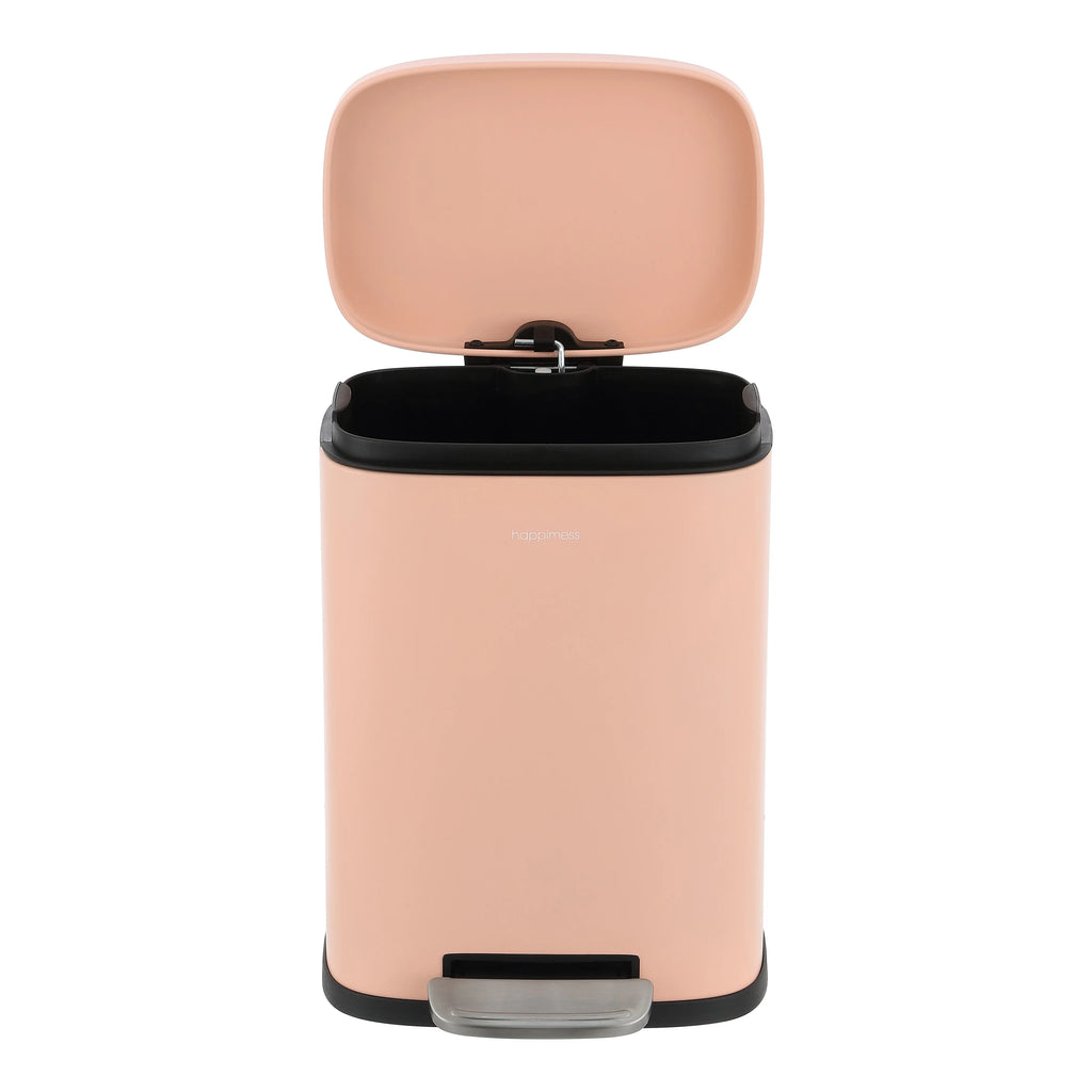 happimess 13-Gallon Trash Can with Soft-Close Lid and FREE Mini Trash Can