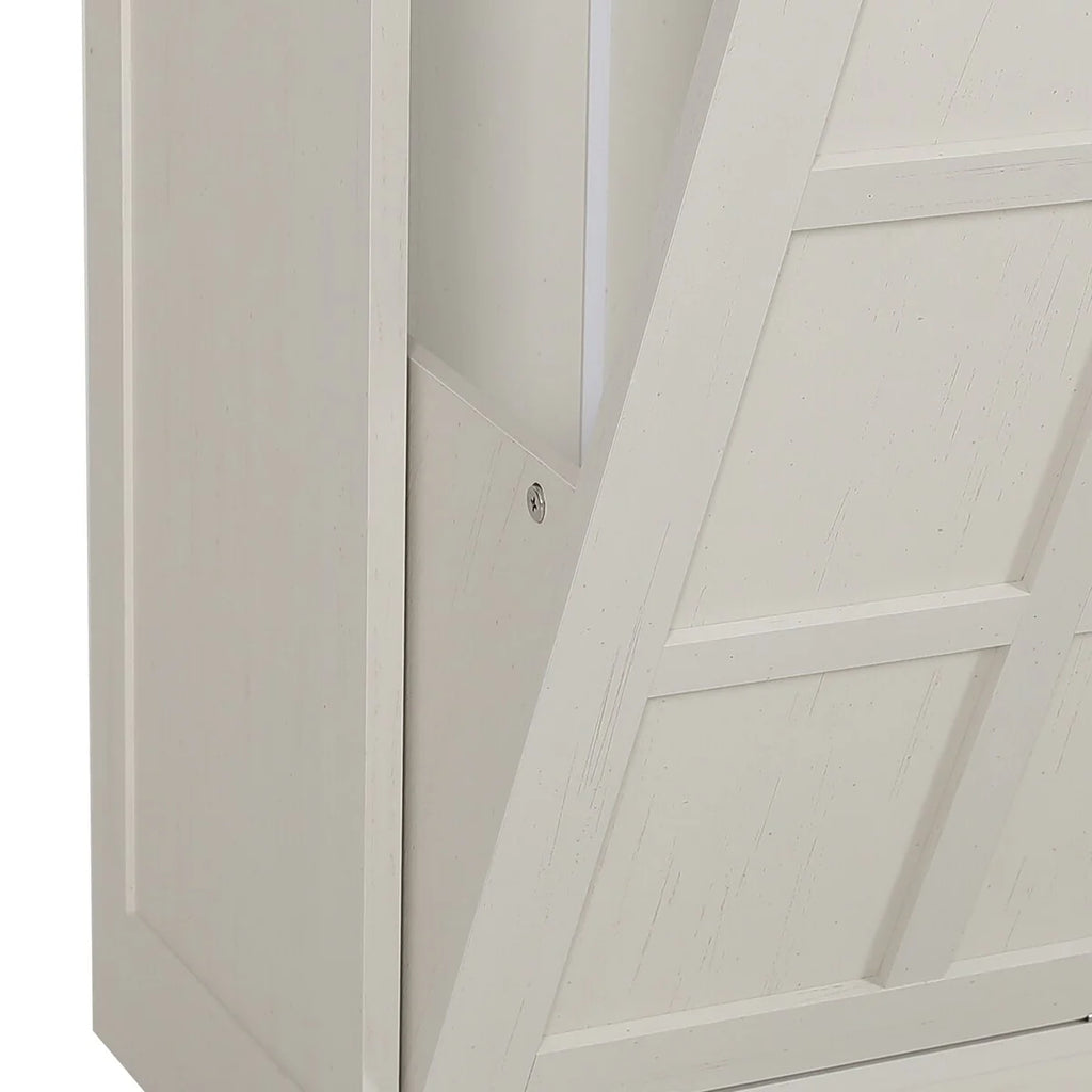 Moasis Kitchen Tilt Out Trash Cabinet Fits 13 Gallon Cabinet Trash Can with Outlet and Adjustable Shelves