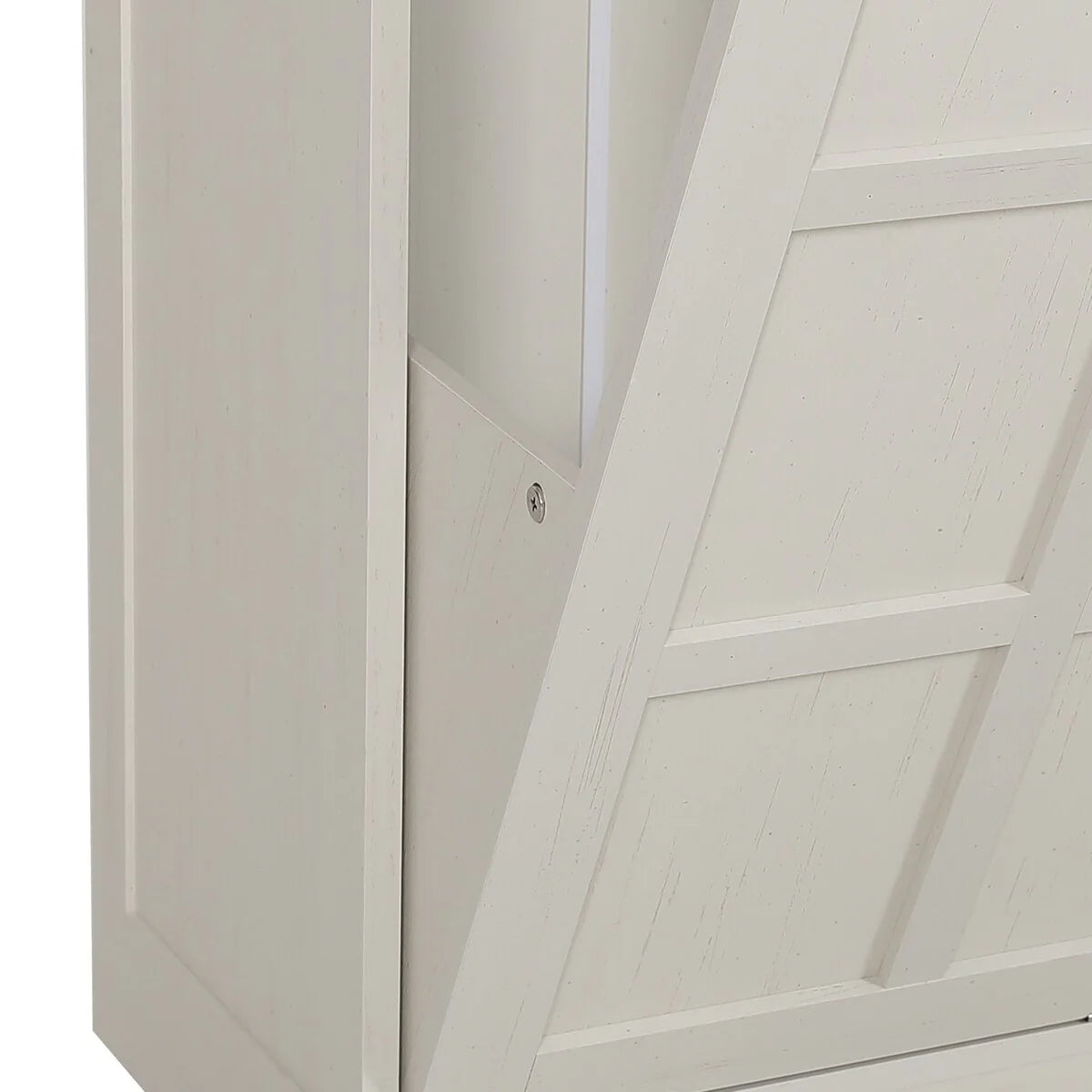 Moasis Kitchen Tilt Out Trash Cabinet Fits 13 Gallon Cabinet Trash Can with Outlet and Adjustable Shelves