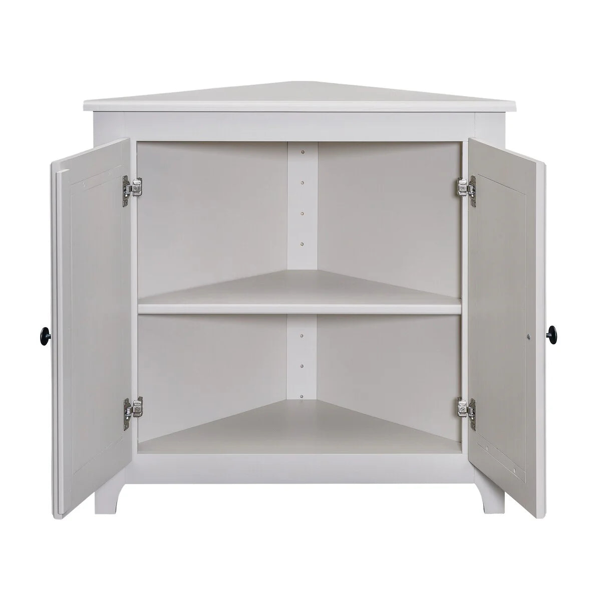 Arch+Haven Solid Wood Corner Cabinet