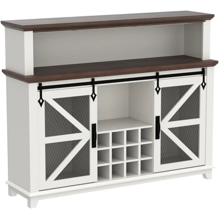 Farmhouse Coffee Bar Cabinet, Wine Bar Cabinet, Kitchen Buffet Cabinet