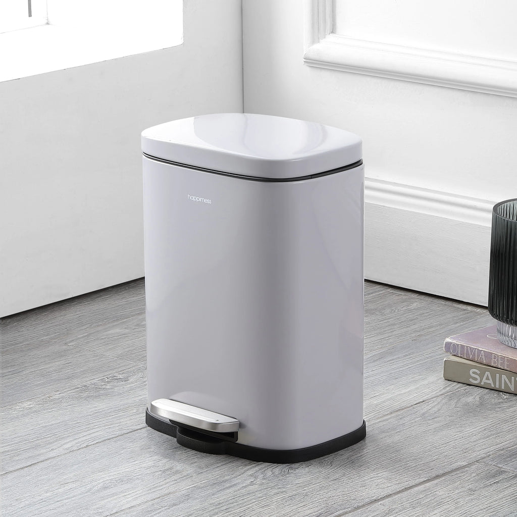 happimess 13-Gallon Trash Can with Soft-Close Lid and FREE Mini Trash Can
