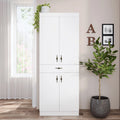 Living Skog Monti Food Pantry Storage Kitchen Cabinet with Adjustable Shelves and Drawer