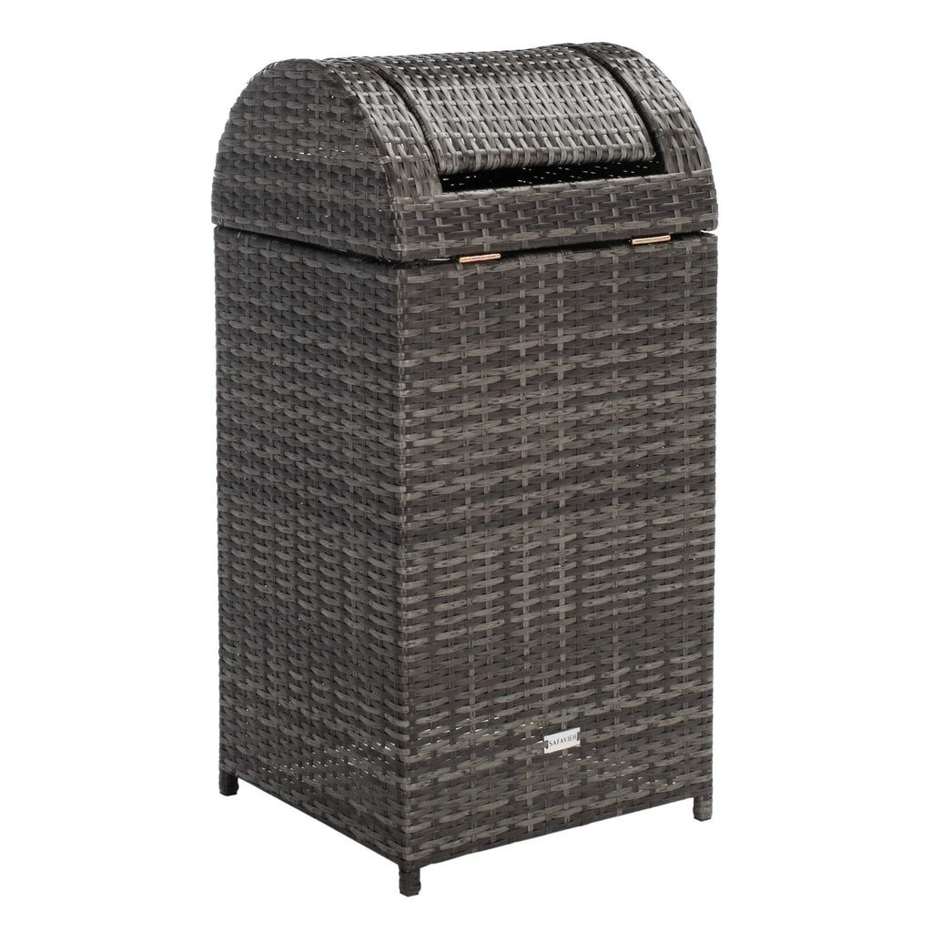 SAFAVIEH Outdoor Karyme Trash Bin (Fully Assembled)