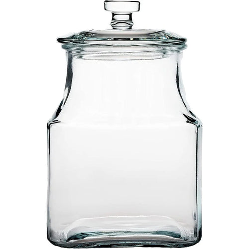 Amici Home Carlisle Glass Canister Square Jar Food Safe