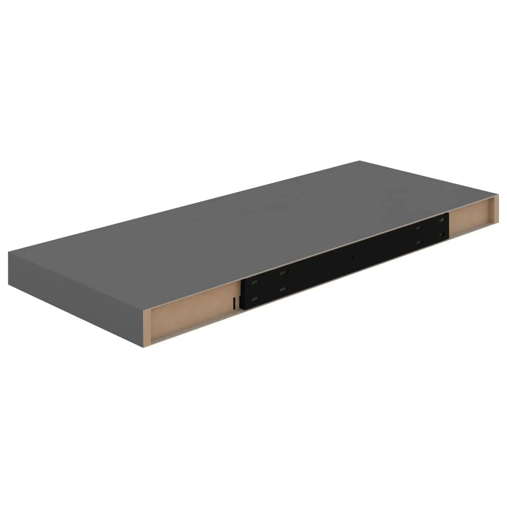 Floating Wall Shelves 2 pcs 23.6"x9.3"x1.5" MDF - 23.6" x 9.3" x 1.5" (L x W x H)